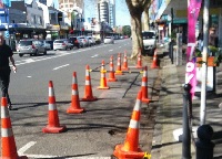 cones in car parks